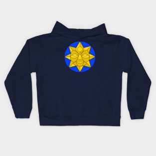 Sun of Abundance (royal blue) Kids Hoodie